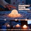 AINEEU Octopus Night Light for Kids, Cute Silicone Animal Night Light, Rechargeable Tap Control Nursery Lamp with Timer, 3-Level Dimmable Squishy Bedside Lamp for Baby Girls Boys Room Decor Gift view 3