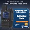 Global Lifetime Free 4G LTE PoC Walkie Talkies Nationwide PTT Two Way Radios Unlimited Range Long Distance Push-to-Talk Over Cellular Radios for Family, Logistics & Company 3pcs with SIM Card (3) view 4