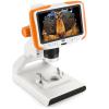 200X Digital Microscope with 5" IPS Screen, 8 LED Lights, Adjustable Magnification, for Science, Education, and Coin Collecting view 1