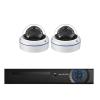8MP 4K Face Detection Security Camera System POE NVR Kit Home CCTV Video Vandalproof Outdoor Dome AI Surveillance(4T,4CH NVR 2 Cameras) view 1