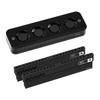 Memory Air Cooled, RAM Cooling Block Use for Computer, Air Cooling Heat Sink Support 2pcs Or 4pcs Memory, RAM Fan Cooler for DDR5 DDR4 (Black,Include 2 Memory Heatsink) view 1