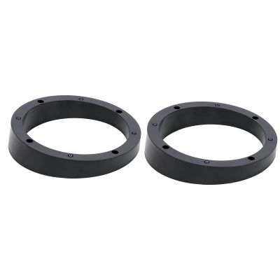 Audiopipe 6-1/2 Beveled Speaker Spacer Ring 2-Pack (Ring-PVC-BVL-6 2-Pack), Universal PVC Mounting Adapter for Car Audio, Marine & Custom Installations, Fits 6.5" Speakers