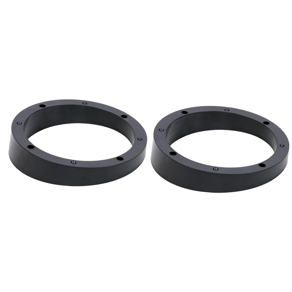 Audiopipe 6-1/2 Beveled Speaker Spacer Ring 2-Pack (Ring-PVC-BVL-6 2-Pack), Universal PVC Mounting Adapter for Car Audio, Marine & Custom Installations, Fits 6.5" Speakers