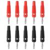 10Pcs 32A High Current Screw Type 4mm Banana Plugs | Male Stackable Connectors for Speaker Cable Adapter view 1