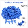 50pcs Lock Electric Quick Splice Connectors | Wire Cable Non-Destructive Crimp Terminals (No Line Breaking) AWG 22-18(Blue) view 2