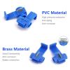50pcs Lock Electric Quick Splice Connectors | Wire Cable Non-Destructive Crimp Terminals (No Line Breaking) AWG 22-18(Blue) view 3