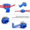 50pcs Lock Electric Quick Splice Connectors | Wire Cable Non-Destructive Crimp Terminals (No Line Breaking) AWG 22-18(Blue) view 4