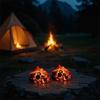 Fake Fireplace Flame Lamp - 3D Flickering LED Campfire Night Light with Realistic Logs, Flameless Fire Pit for Indoor Halloween, Christmas, and Home Decor view 4