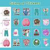 100PCS Funny Nurse Stickers, Nursing Gifts, Hilarious Sticker Pack, Cute Healthcare Gifts for Doctor Nurse Appreciation, Waterproof Vinyl Medical Decals for Laptop, Water Bottle, Scrapbook view 4