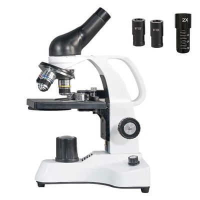 40X-4000X All-Metal Optical Glass Lenses Cordless LED Student Biological Compound Microscope for Science & Hobby Use