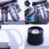 40X-4000X All-Metal Optical Glass Lenses Cordless LED Student Biological Compound Microscope for Science & Hobby Use view 4