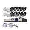 Outdoor POE IP Camera Set Face Detection 5MP NVR Motion Detection CCTV Video Surveillance Kit Audio Security System Kit(2T,10CH NVR and 8Camer) view 1