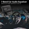 DriSentri 7-Band Car Audio Graphic Equalizer, 7 Band EQ Frequency Adjustable Car Audio Equalizer Support Front/Rear Stereo and Dual Subwoofer Outputs view 4