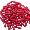 100PCS 12-10/22-16 AWG Butt Connectors - Red/Blue/Yellow Crimp Splicers | PVC Full Insulation, Stable Wire Joining, Ideal for Electrical Wiring(AWG22-16 Red 100pcs) view 1