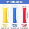 100PCS 12-10/22-16 AWG Butt Connectors - Red/Blue/Yellow Crimp Splicers | PVC Full Insulation, Stable Wire Joining, Ideal for Electrical Wiring(AWG22-16 Red 100pcs) view 4