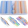 60pcs 1 - in - 1 - Out Lever Wire Connectors | Quick Connect Electrical Splicing Kit, Suitable for 28-12 AWG Compact Inline Terminals view 1