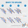 60pcs 1 - in - 1 - Out Lever Wire Connectors | Quick Connect Electrical Splicing Kit, Suitable for 28-12 AWG Compact Inline Terminals view 4