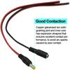 10 Pairs 12V 5A DC Power Pigtail Barrel Plug Connector Cable, 2.1mm x 5.5mm Male Female DC Pigtail Connectors for CCTV Security view 3