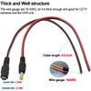 10 Pairs 12V 5A DC Power Pigtail Barrel Plug Connector Cable, 2.1mm x 5.5mm Male Female DC Pigtail Connectors for CCTV Security view 4
