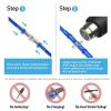100pcs Waterproof Solder Seal Heat Shrink Butt Connectors | Insulated Electrical Wire Terminals for Car & Electrical Equipment view 3