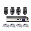 QDVOPHZA Outdoor PTZ NVR Security Video Surveillance Kit 6MP POE Dual Lens Security Camera Set Two Way Audio Surveillance System(1t,8CH and 4PCS 6MP) view 1