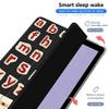 AdorableWhimsy Vintage Letters Collage Case for iPad Pro 13 Inch M4(2024) 7th Genaration Aesthetic Design Leather Protective Case Foldable Soft Back Cover with Pencil Holder view 2