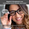 All-in-one Smart Glasses with Camera, 8MP 1080P AI Smart Glasses with Camera, Chat GPT, Voice Assistant, Real-time Translation, Low Noise Music Player with Sunglasses Lens for Men & Women (S) view 3