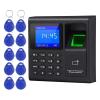 JOMRTS Clocking in Machine, Intelligent Biometric Fingerprint Time Attendance Machine Check-in Device Access Control Keypad Key Fobs for Employees view 1