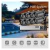 H.265+ 8CH 4MP POE Security System NVR Kit 2560 * 1440 Audio IP Camera Outdoor Face Detect CCTV Video Surveillance NVR Set(4T,8CH NVR and 6 Camera_NO Card) view 3