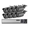4K 8MP POE Security Camera System 4CH/8CH P2P AI Video Surveillance Kit Audio Outdoor Home 8MP IP Camera CCTV NVR Set(2T,8CH NVR and 8 Camera) view 1