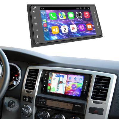4+64G Android 14 Car Radio for Toyota 4Runner 2003-2009/Tundra 2003-2006/Sequoia 2003-2007, 7 Inch Stereo with Wireless Carpaly&Android Auto, Support Bluetooth/WiFi/GPS/FM/SWC/Backup Camera