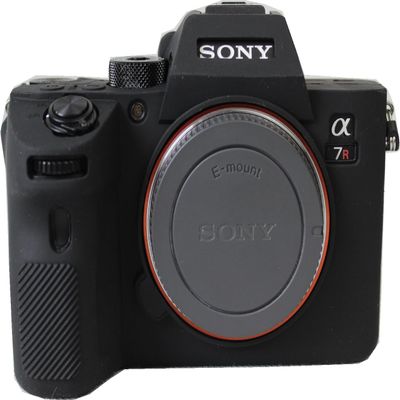 A7R III Camera Case, Premium Fullbody Silicone Soft Case Protective Cover Camera Shell for Sony Alpha A7R III (Black)