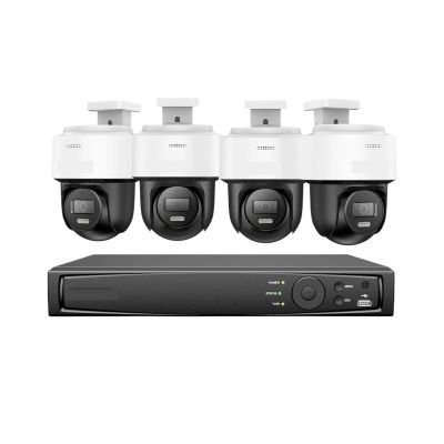 3K Surveillance System Smart Dual Light Network Dome Camera 12MP 8Ch PoE Support Human Detection Auto-Tracking(1t)