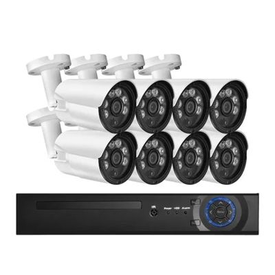 4K Ultra HD AI Face Detect Video Surveillance Kit 4CH/8CH P2P Motion Detection Outdoor Audio IP Camera Suit(1t,8CH n 8Cams)