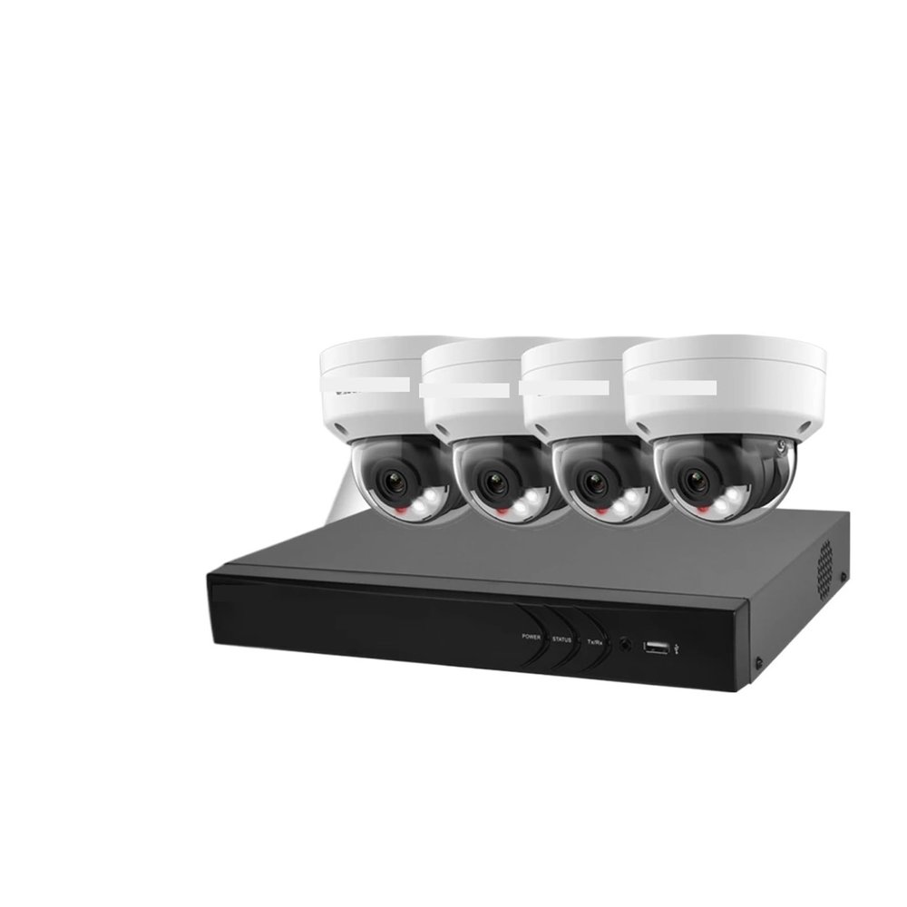 4POE 4CH NVR CCTV System 4PCS 8MP Smart Dual Light Outdoor Security Cameras Video Surveillance Kit H.265+(4PCS)