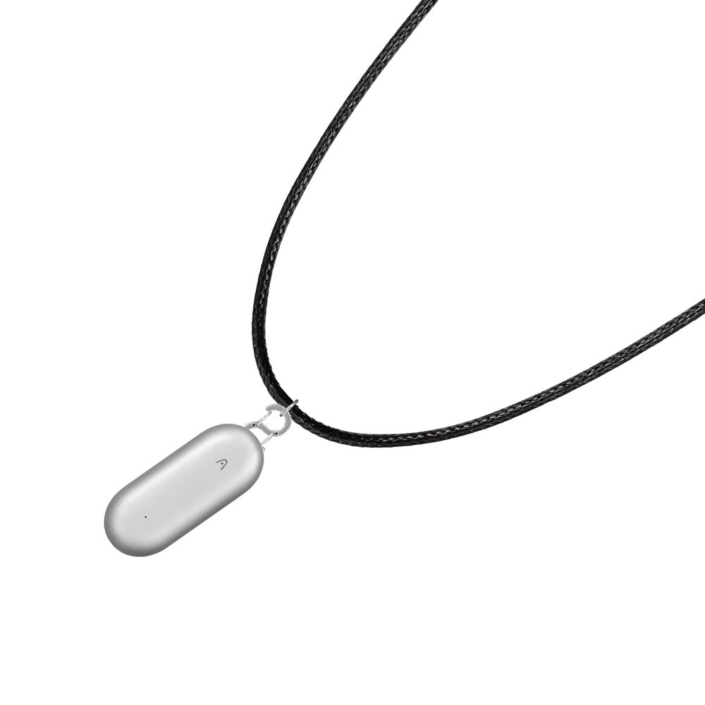 yothchose Neck Strap Chain Compatible with PLAUD NotePin Necklace Lanyard, Premium Leather Material Neck Loop for Plaud NotePin AI Voice Recorder (black)