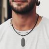 yothchose Neck Strap Chain Compatible with PLAUD NotePin Necklace Lanyard, Premium Leather Material Neck Loop for Plaud NotePin AI Voice Recorder (black) view 3