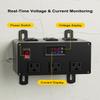 125V 15A Media Enclosure Power Strip Fit for Onq Media Cabinet, Half Width Power Strip with 6 Outlets & 3 IEC C13 Adapters & 1 IEC C7 Adapter, AC1031 view 4