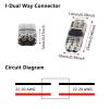 10PCS Low Voltage Wire Connectors - 2 Way Universal I-Shape Terminals | Toolless Design, Ideal for Automotive Use, Compact Wire Joining view 3