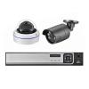 4K Ultra HD 8MP Security Camera System H.265 POE NVR Kit CCTV Outdoor Metal White Dome Video Surveillance IP Camera Set(2T,4CH NVR and 2 Camera) view 1