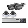 4K Ultra HD 8MP Security Camera System H.265 POE NVR Kit CCTV Outdoor Metal White Dome Video Surveillance IP Camera Set(4PCS,4CH NVR and 4 Camera) view 1