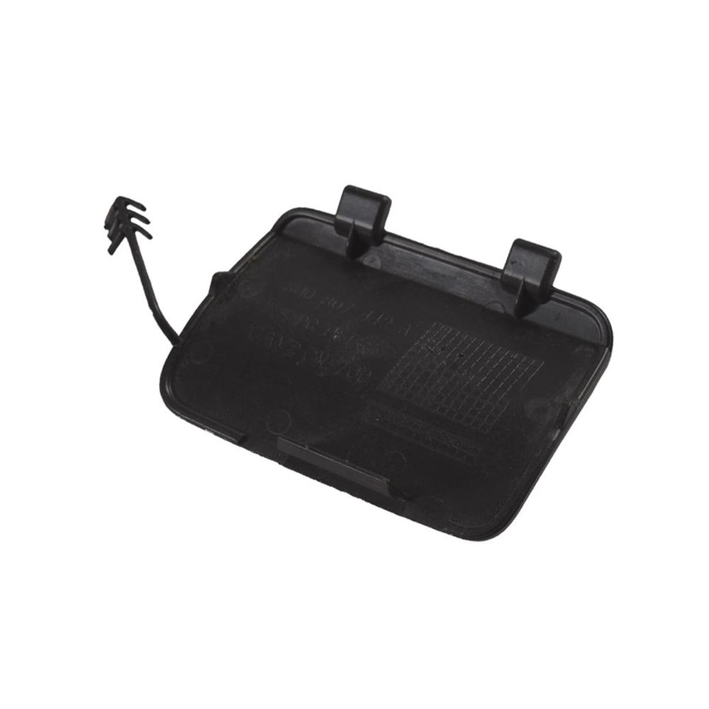 Left Right Rear Bumper Towing Tow Hook Hole Eye Cover Cap for Audi Q3 2013-2015 (Left, Black) (Unpainted)