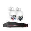 QDVOPHZA 8CH PTZ 8MP Dual Lens PoE Security Camera System 8X Zoom 4MP Two Way Audio NVR Human Detect Video Surveillance Kit(4PCS,8CH and 2 Cameras) view 1
