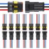 8Pairs 3Pin Waterproof Connectors - Auto Electrical Quick Disconnect Plugs | Secure Wire Connection, Weather-Resistant, Ideal for Automotive Use view 1