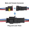 8Pairs 3Pin Waterproof Connectors - Auto Electrical Quick Disconnect Plugs | Secure Wire Connection, Weather-Resistant, Ideal for Automotive Use view 2
