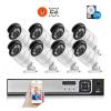 H.265+ 8CH 5MP HD POE NVR Kit CCTV Security System AI Audio Face Detect IP Camera Outdoor 2592X1944 P2P Video Surveillance Set(4PCS,8CH NVR and 2 Camera_AU Plug) view 2