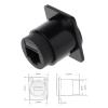 1PC Connector Ethernet Extension Interface Adapter RJ45 Cat6 Socket D-Type Module Shielded Adapter Cable Connector Expander Splitter Cable Fan Converter Controller Card Module Board view 2