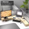 Computer Monitor RiserMonitor Stand Riser Heavy Duty Computer Stand with Pencil Holder & Smartphone(Natural) view 2