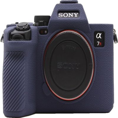 A7R V Camera Case, Premium Fullbody Texture Silicone Soft Case Protective Cover Camera Shell for Sony Alpha A7R V (Blue)