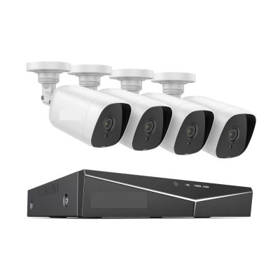 8CH 1080P Video Surveillance Set 4pcs 2MP Security Cameras 3.6mm Lens Outdoor IP66 Kit DVR CCTV System Security Protectio(2T)